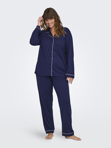 ONLY Carmakoma Pyjama 'CARNIGHT' in Blauw