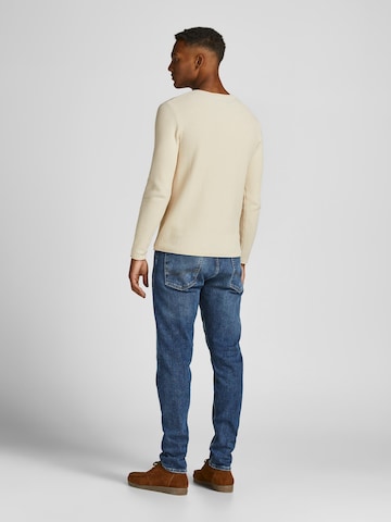 JACK & JONES Regular Fit Pullover 'Carlos' in Beige