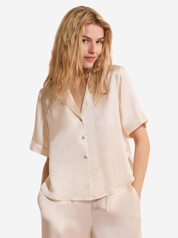 ETAM Slaapshirt 'PEARLY' in Wit: voorkant