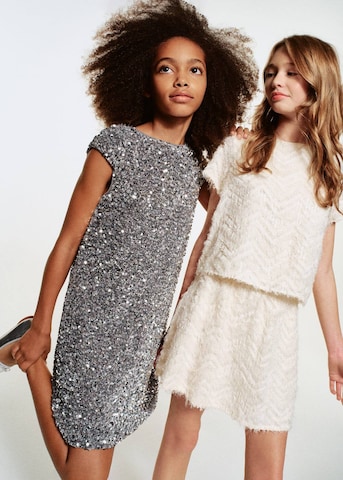 MANGO KIDS Dress in Silver