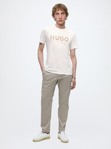 HUGO Μπλουζάκι 'Dulivio' σε λευκό
