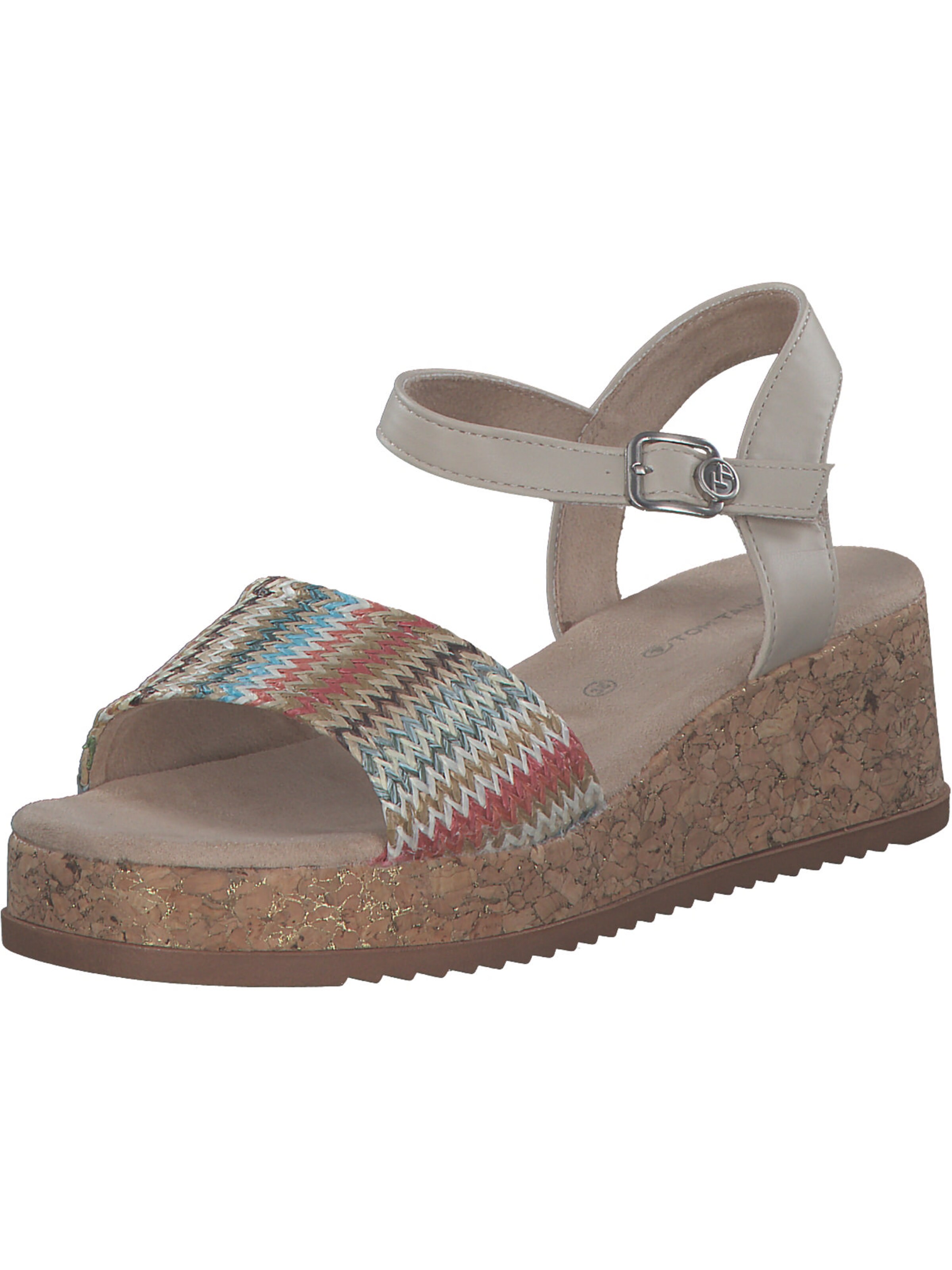 TOM TAILOR Sandal in Beige: front