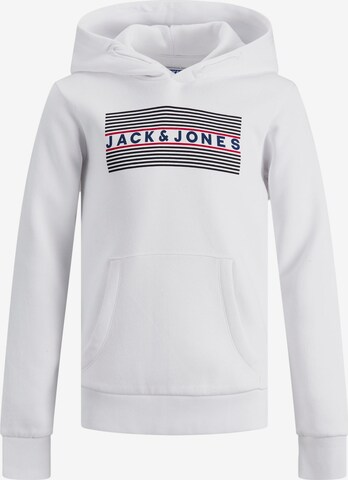 Jack & Jones Junior Regular fit Μπλούζα φούτερ σε λευκό: μπροστά