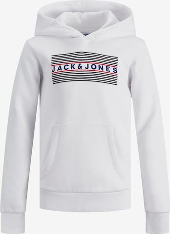 Regular fit Bluză de molton de la Jack & Jones Junior pe alb: față