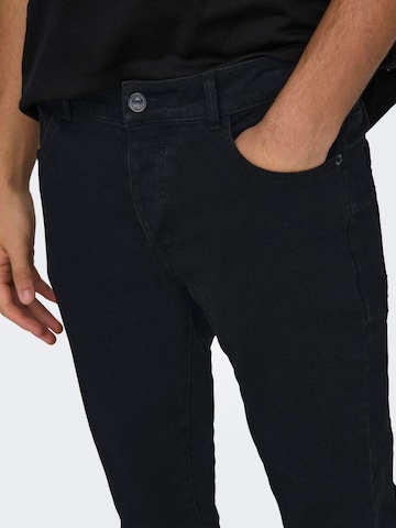 Only & Sons - Skinny Calças de ganga 'WARP' em preto