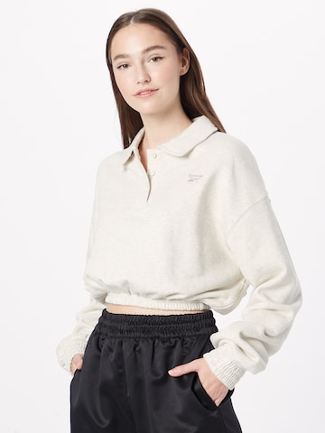 Reebok Sweatshirt in White: front