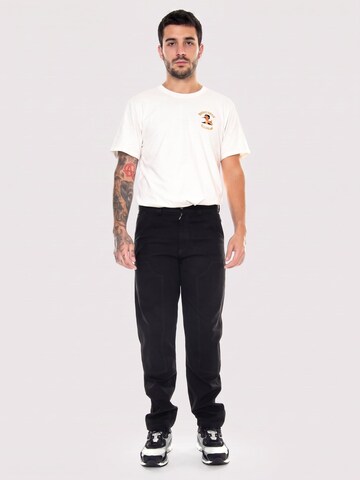 CAT Luźne Spodnie 'M' Double Knee Pants Black' w kolorze czarny: przód