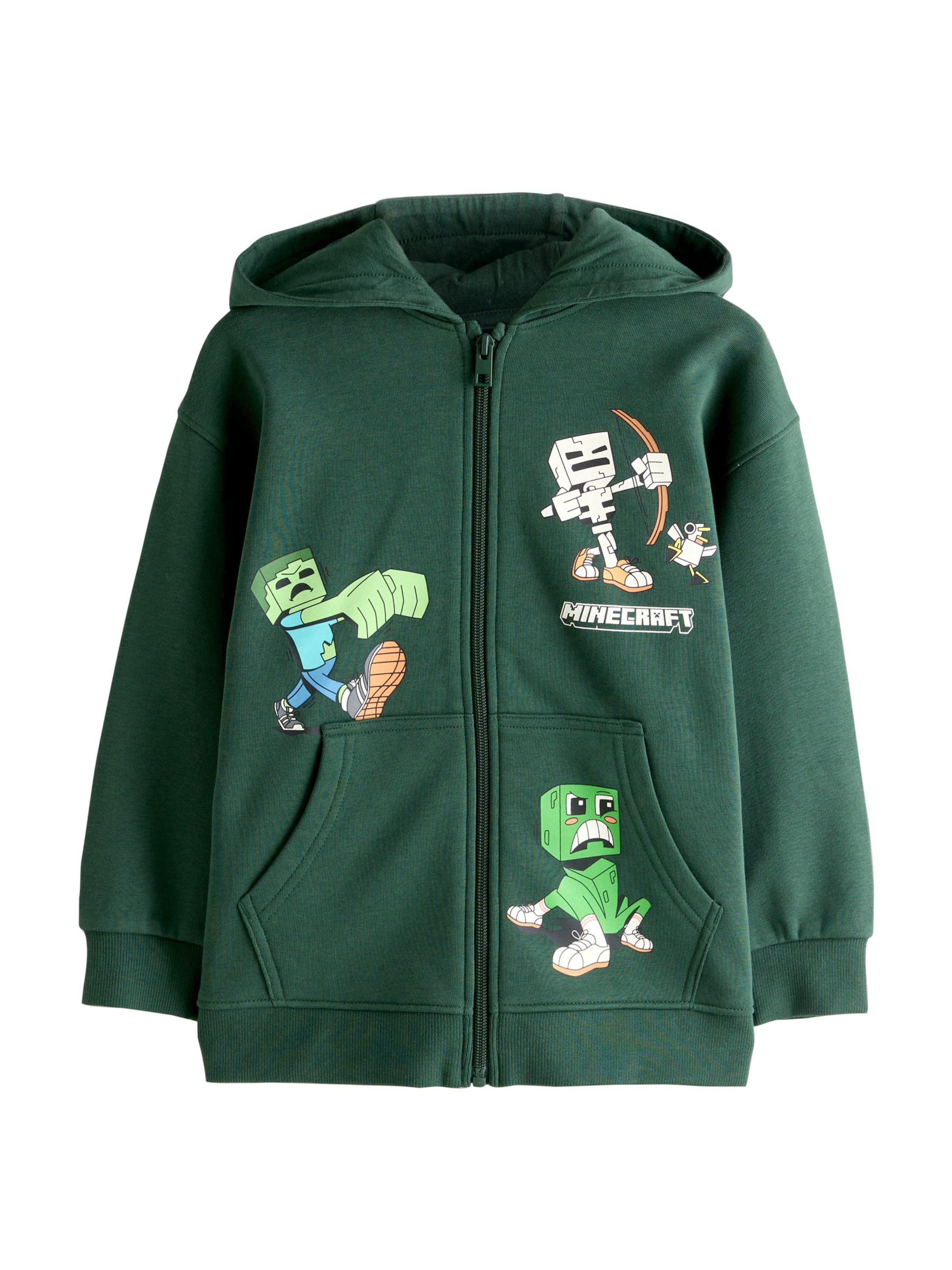 Next Sweatvest 'Minecraft' in Groen: voorkant