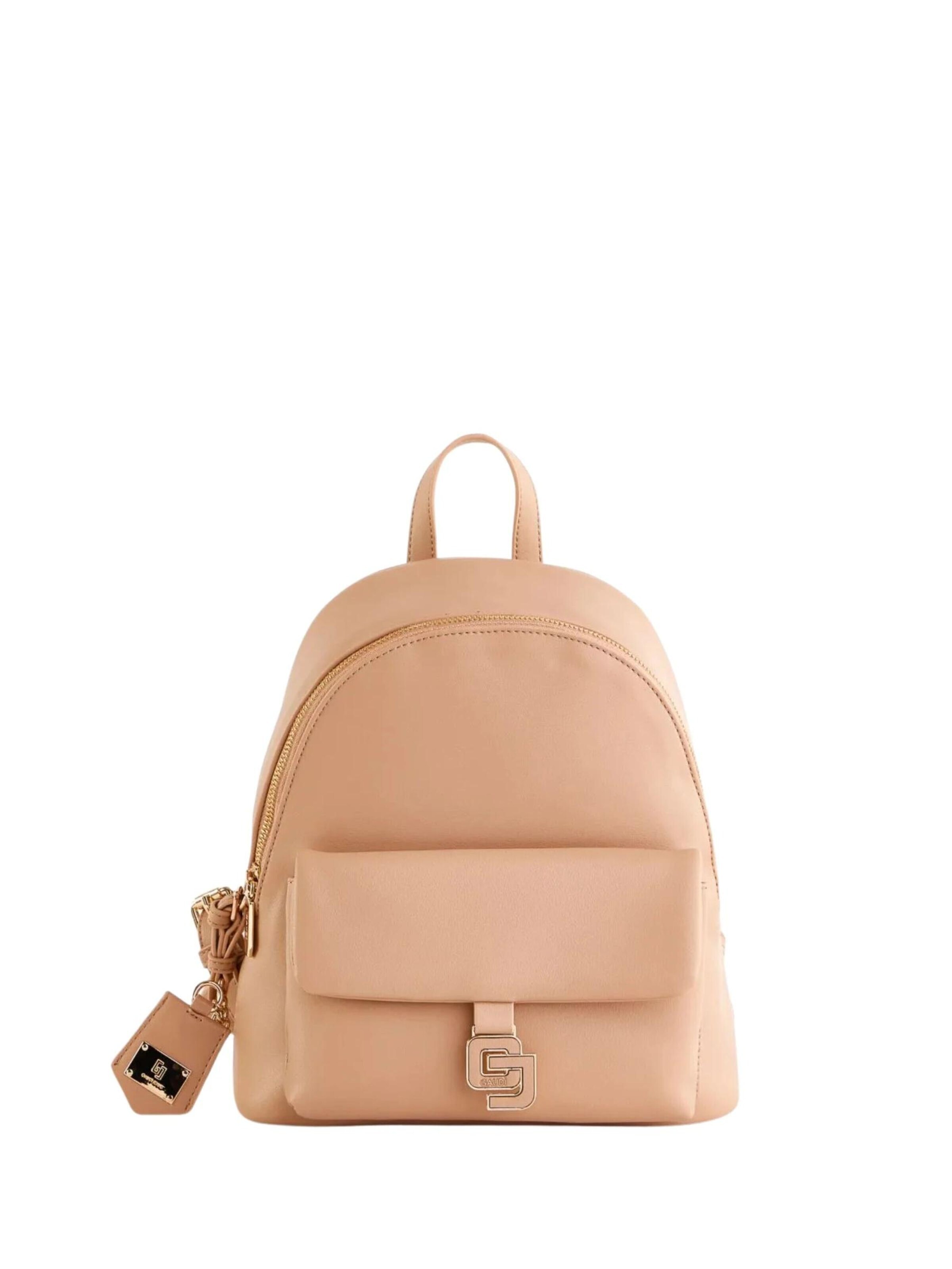 Zaino di GAUDÌ in beige: frontale