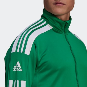 ADIDAS SPORTSWEAR Athletic Zip-Up Hoodie 'Squadra 21' in Green