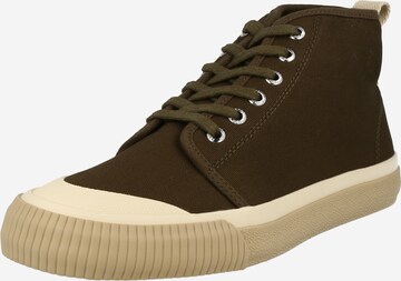 POMPEII High-top trainers 'KIRAN' in Brown: front