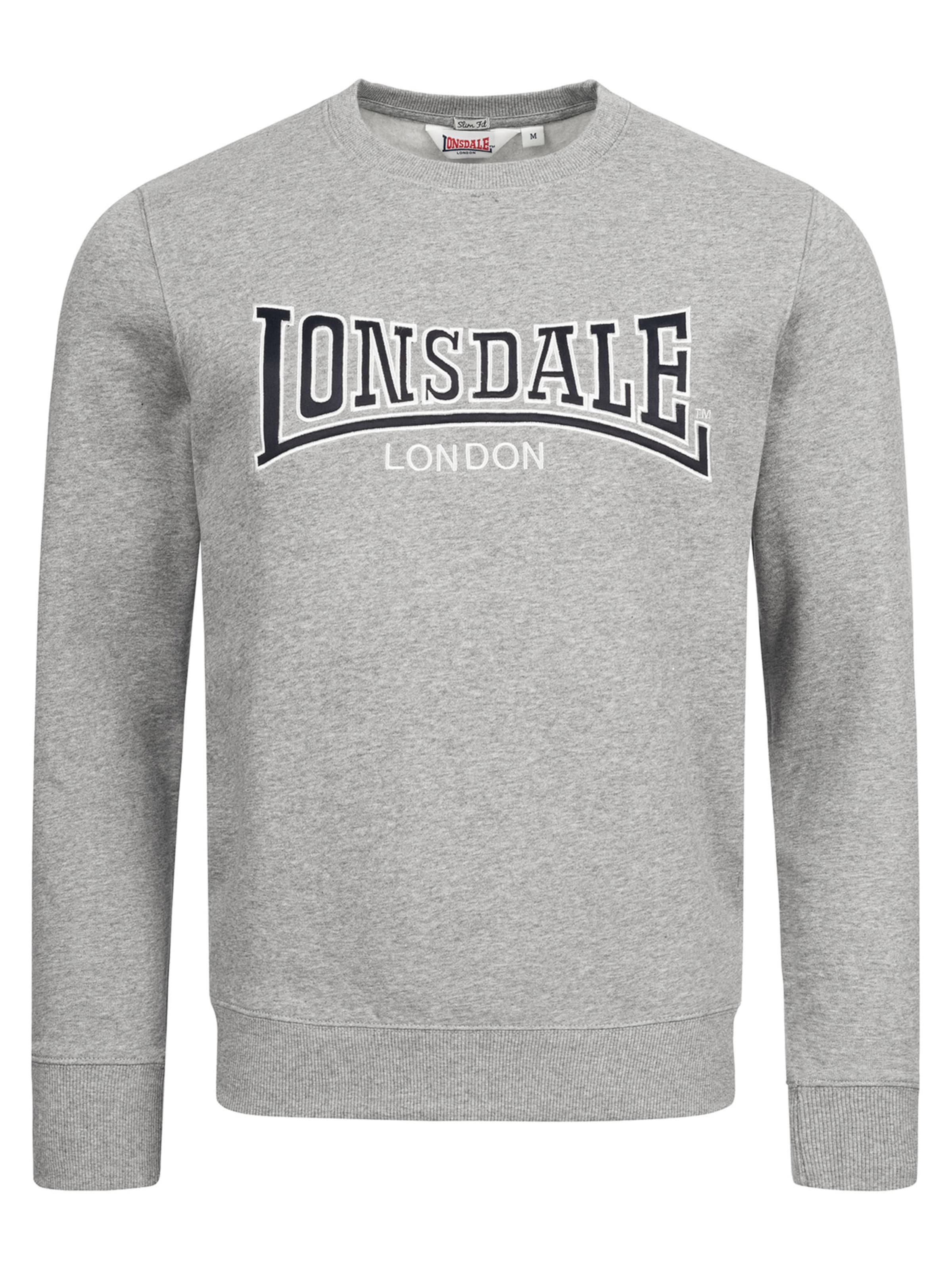 Bluză de molton 'Berger LP181' de la LONSDALE pe gri: față