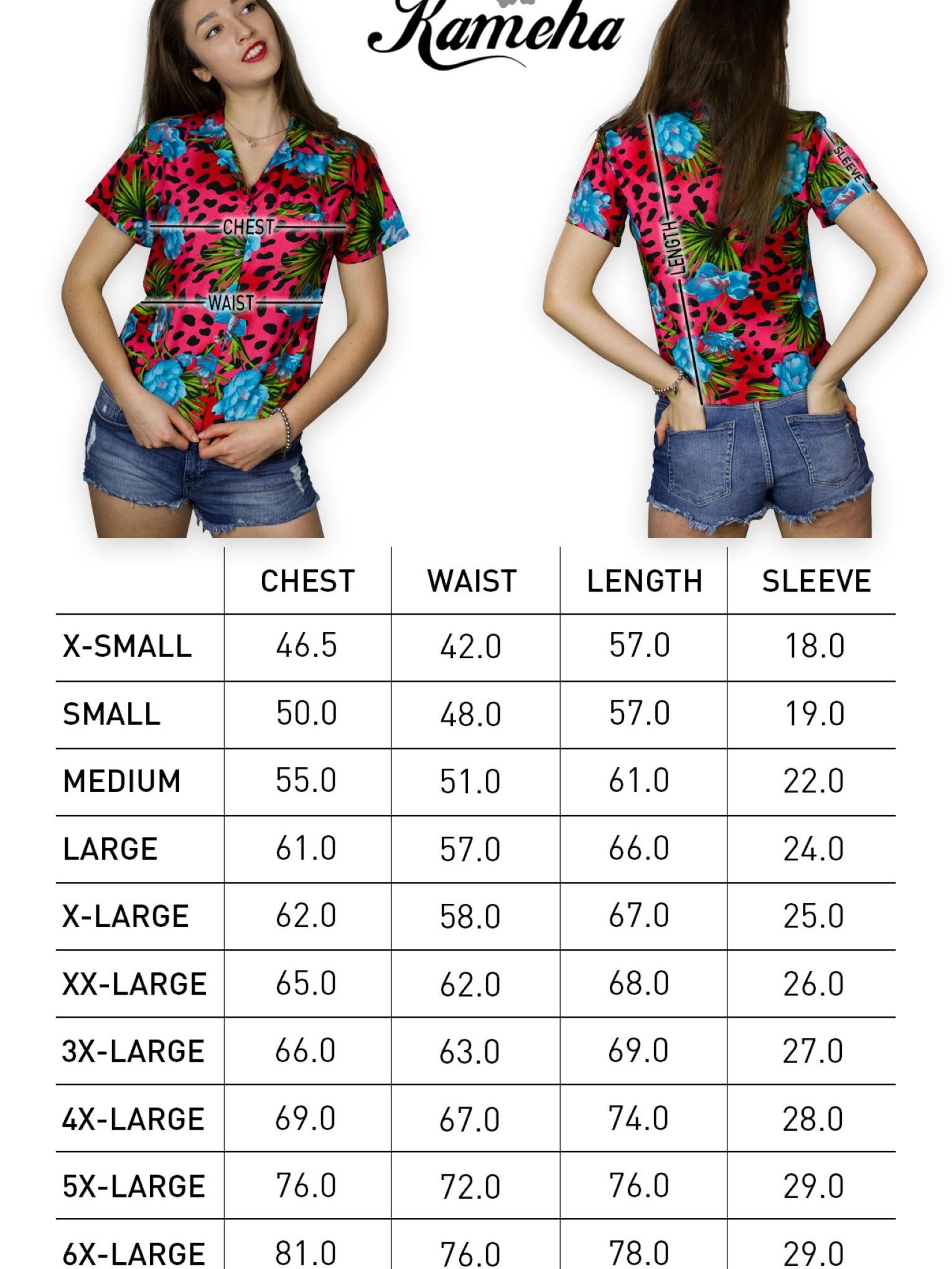 King Kameha Blouse 'Leopard Flowers' in Red