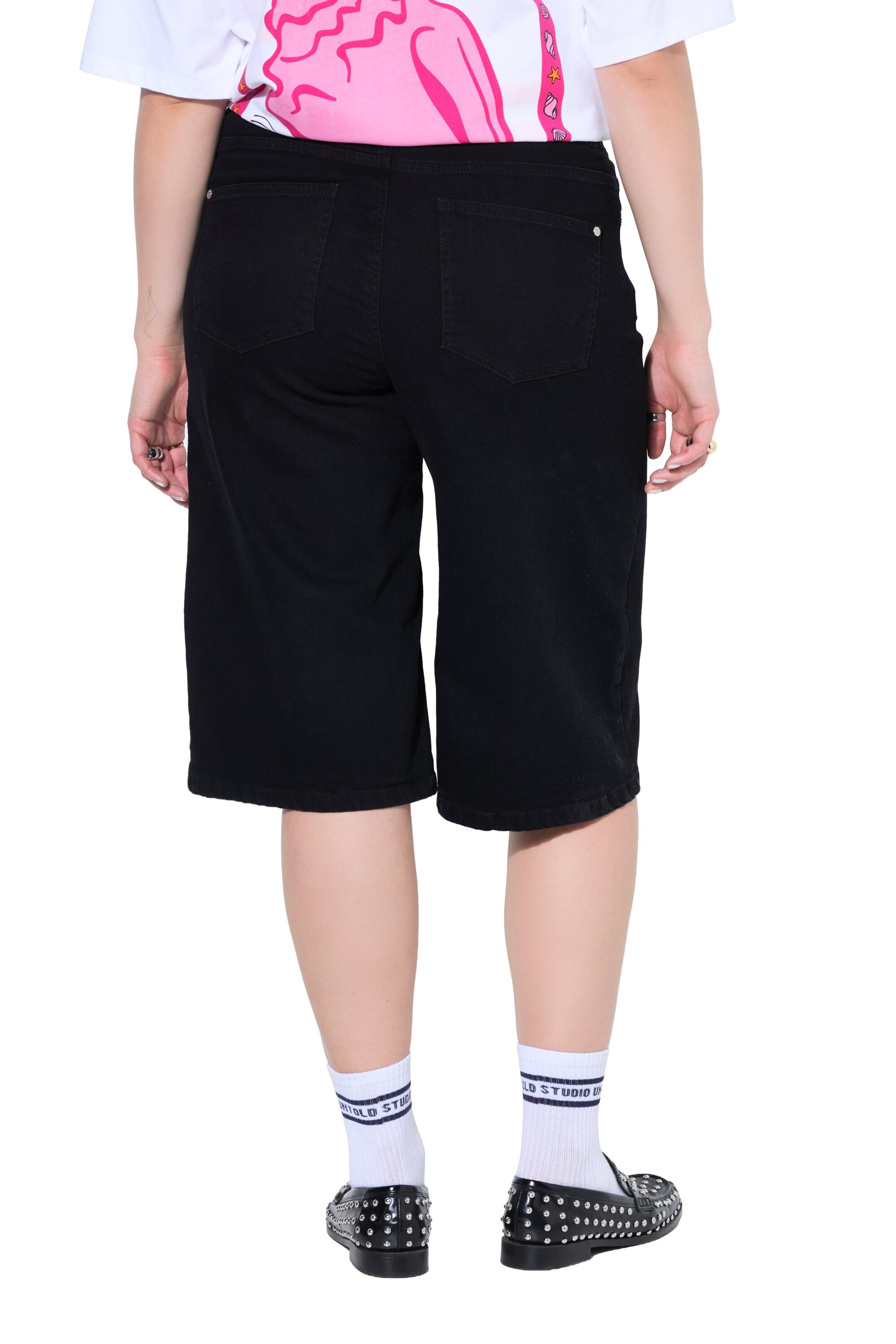 Studio Untold Wide leg Broek in Zwart