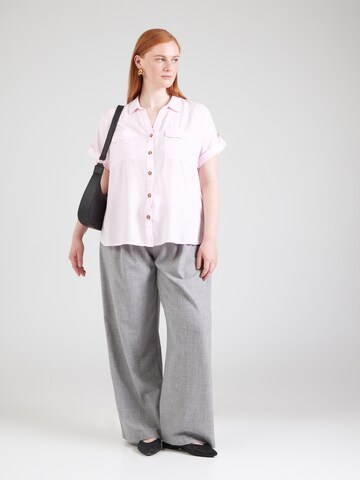 Chemisier 'VMCBUMPY' Vero Moda Curve en rose