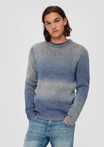 QS Strickpullover in Blau: Vorderseite