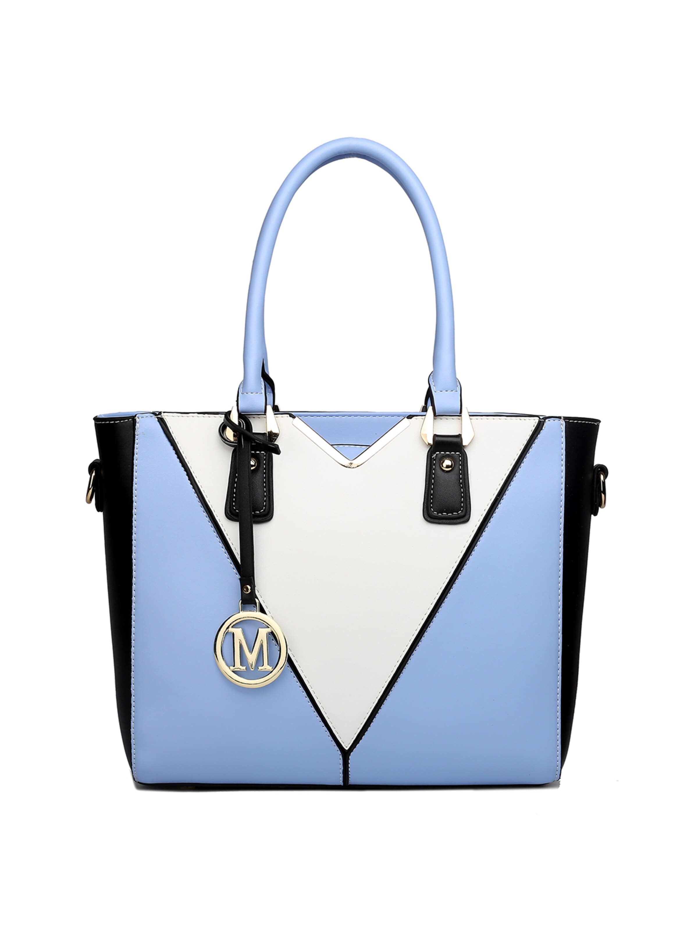 Miss Lulu Shoulder Bag in Blue: front
