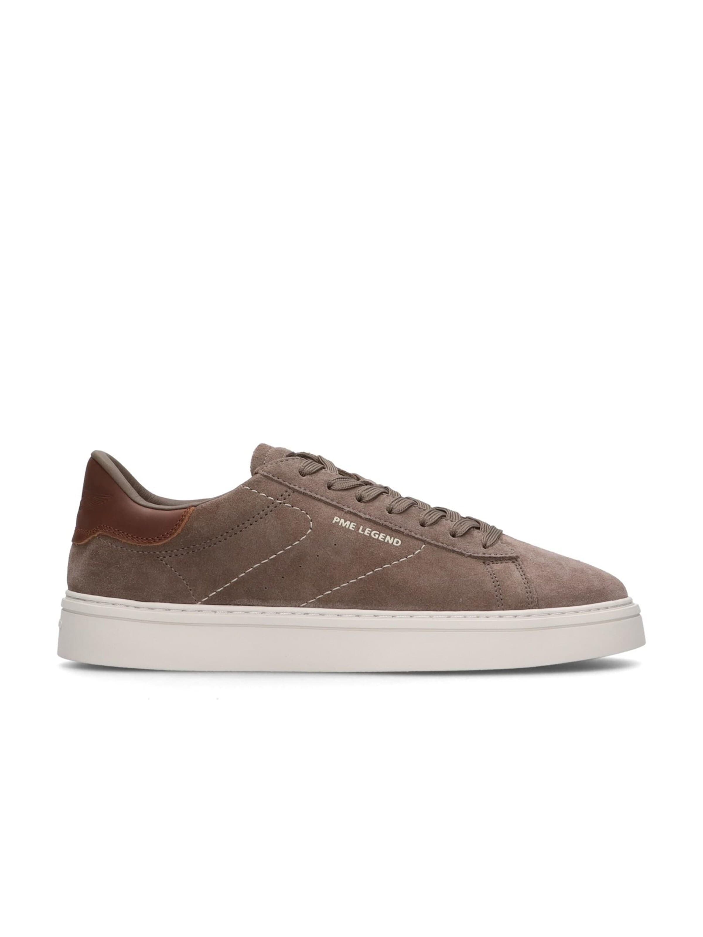 PME Legend Låg sneaker 'Rivet sneaker in suede' i grå: framsida