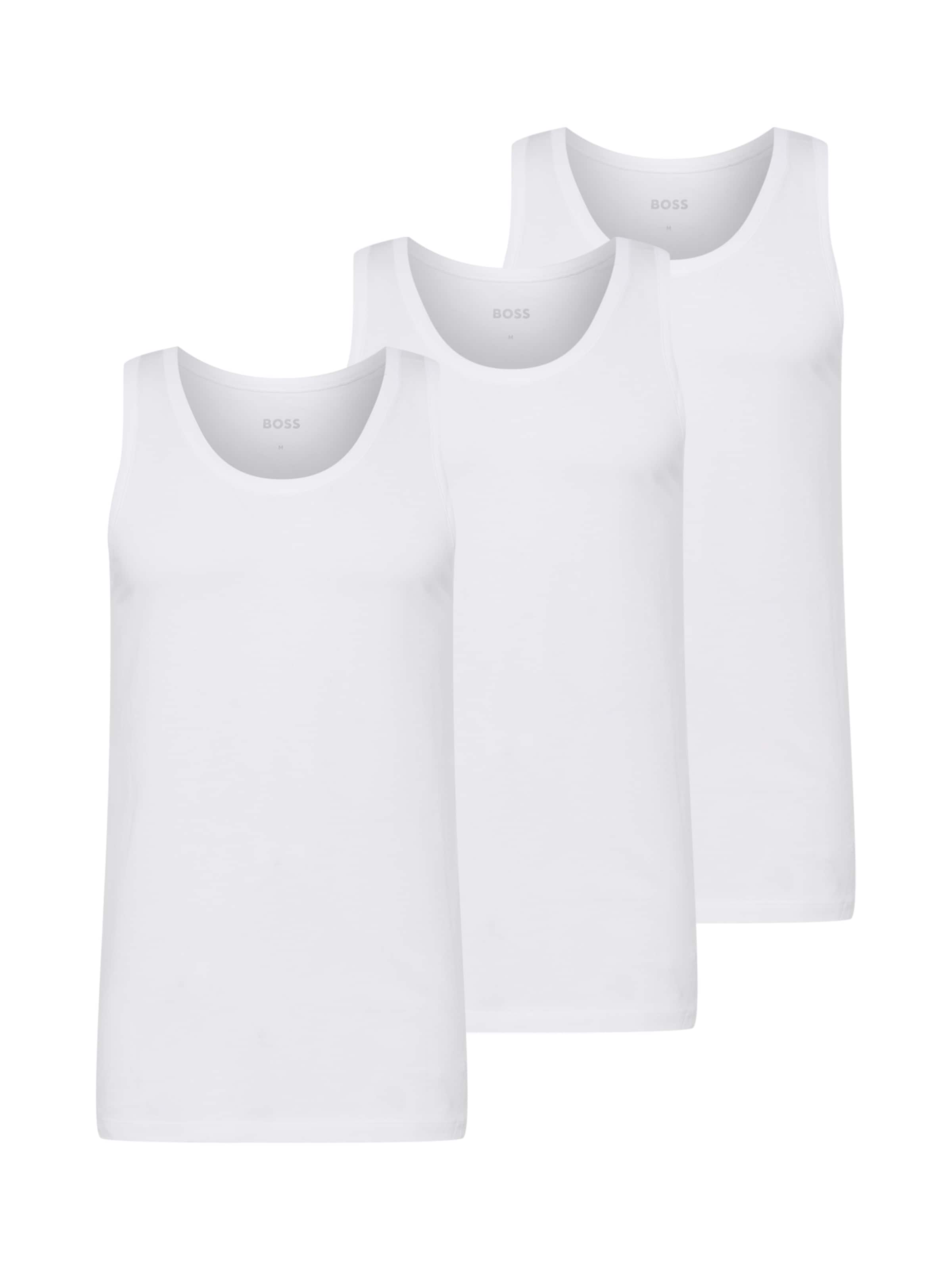 balta BOSS Apatiniai marškinėliai 'Classic': priekis