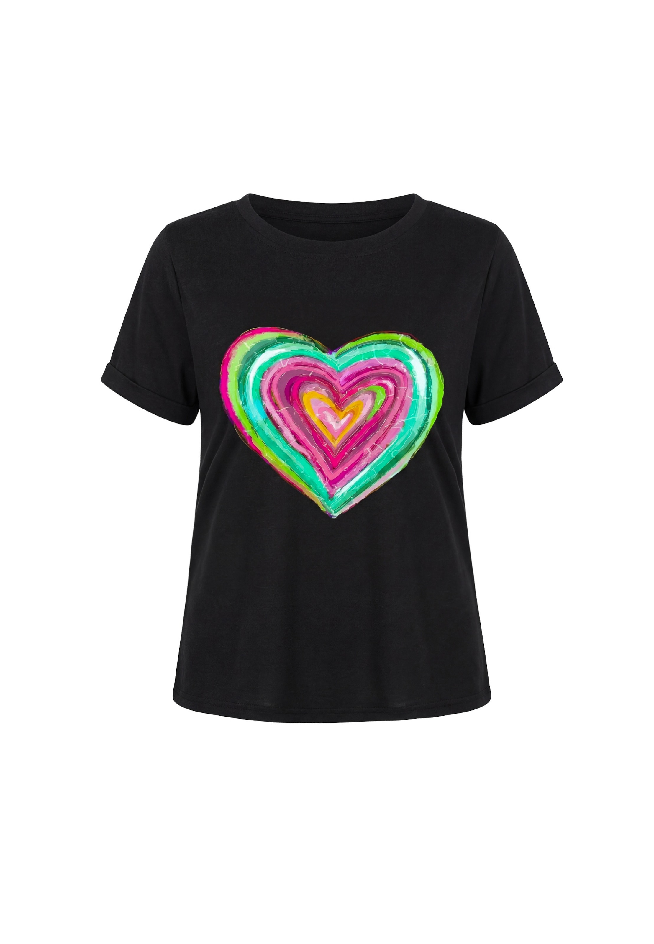 Usha - Camiseta en negro: frente
