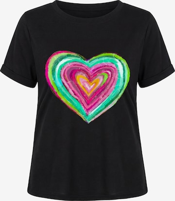Usha Shirt in Zwart: voorkant