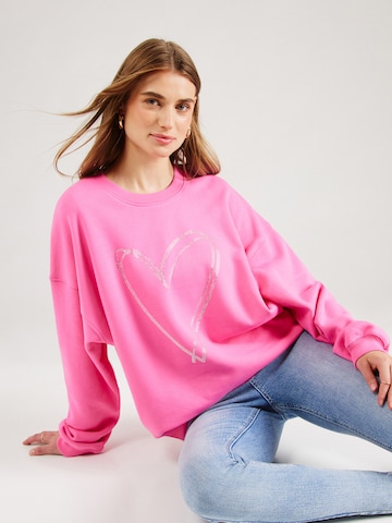 MYLAVIE by Sarah Harrison Sweatshirt in Roze: voorkant