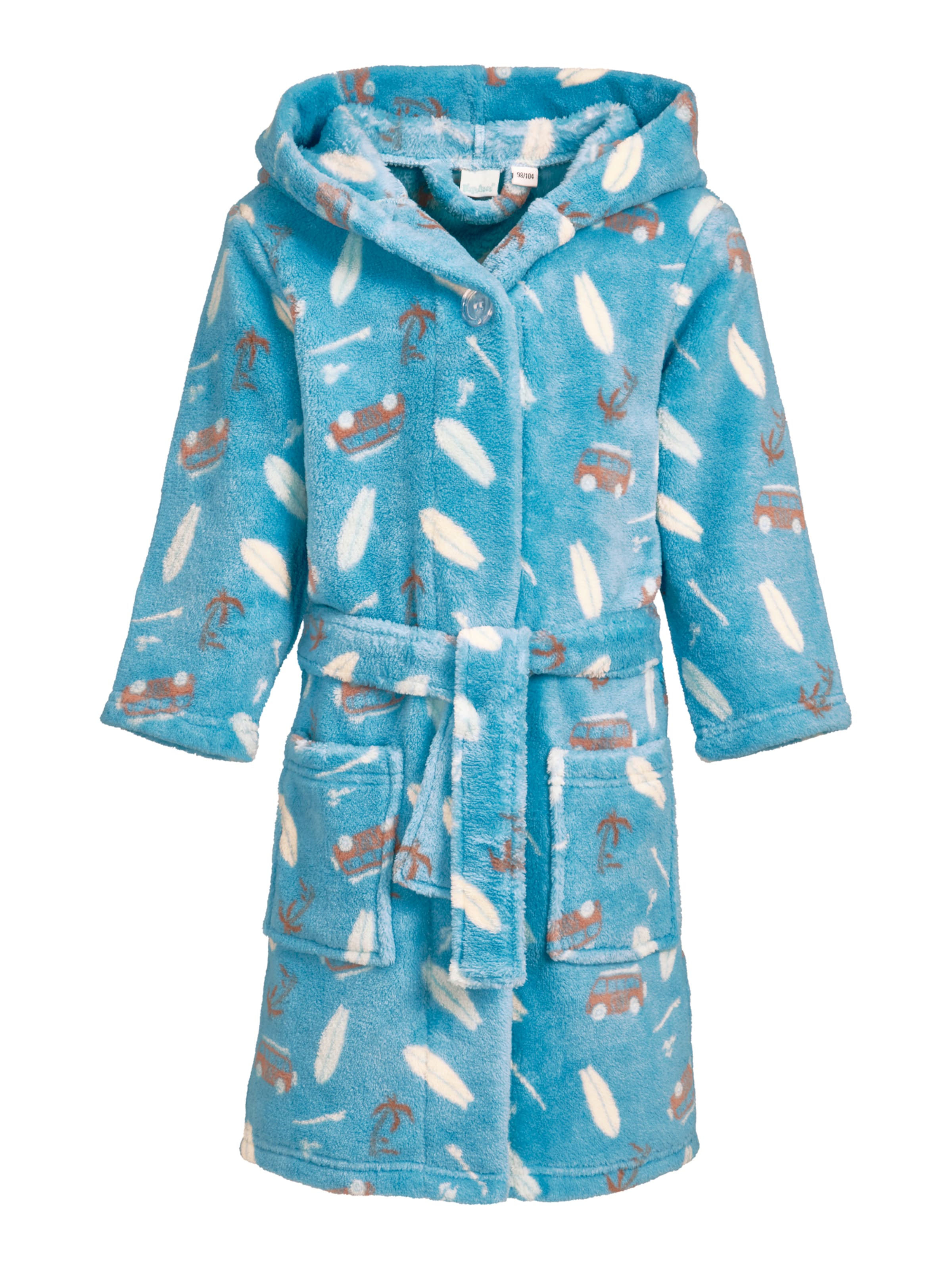 Peignoir PLAYSHOES en bleu : devant