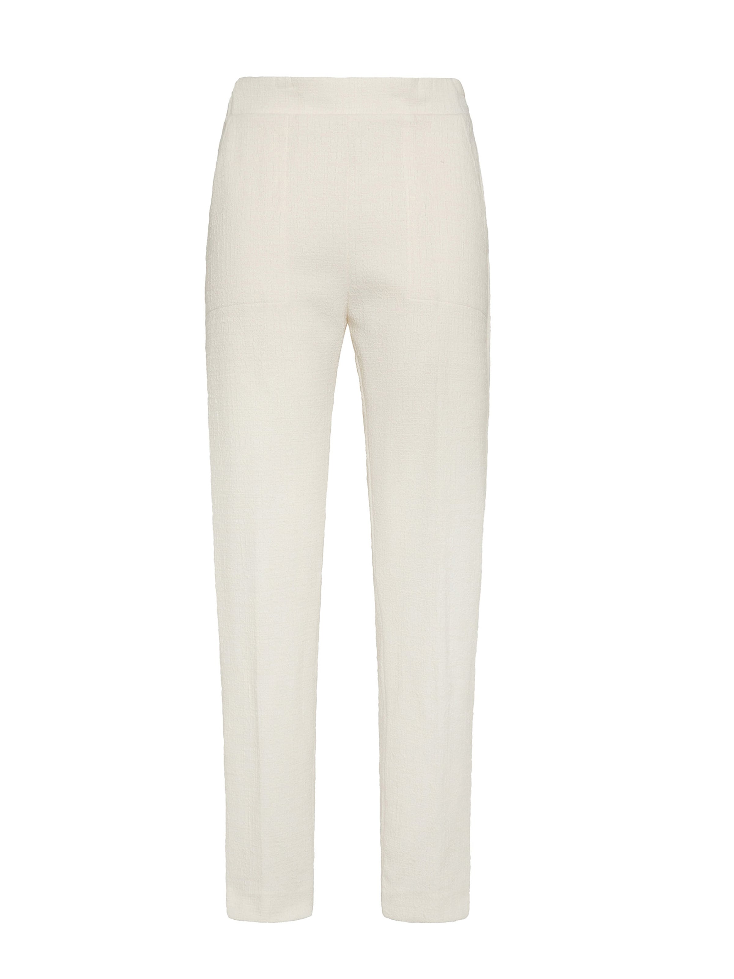 DEHA Slimfit Hose in Weiß: Vorderseite