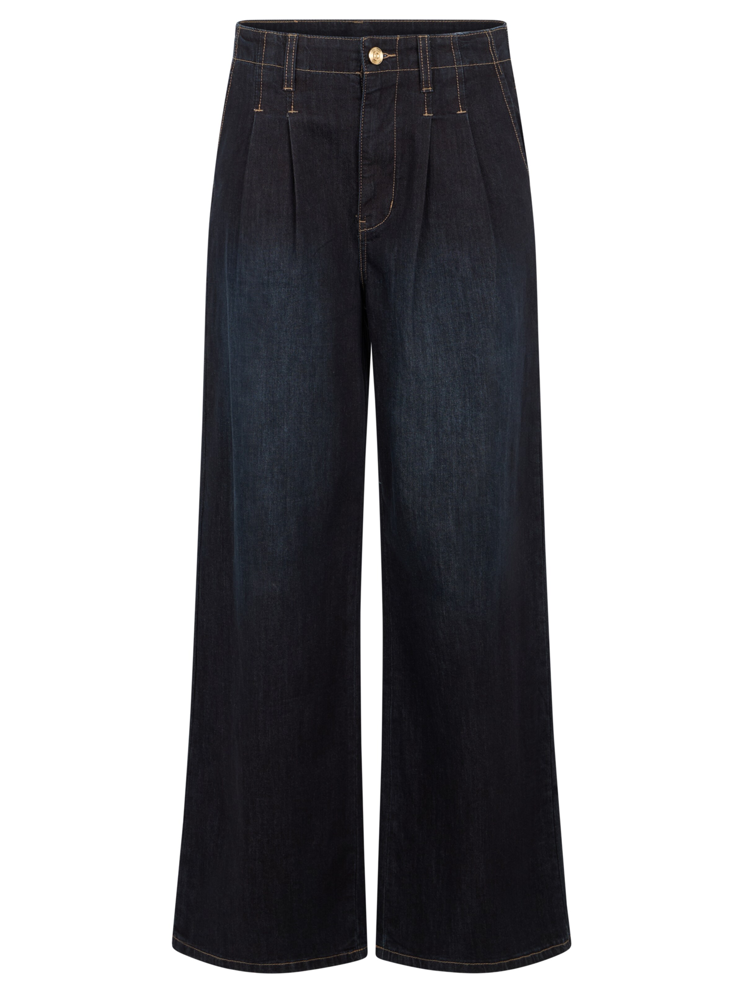 APART Pleated Jeans in Blue: front