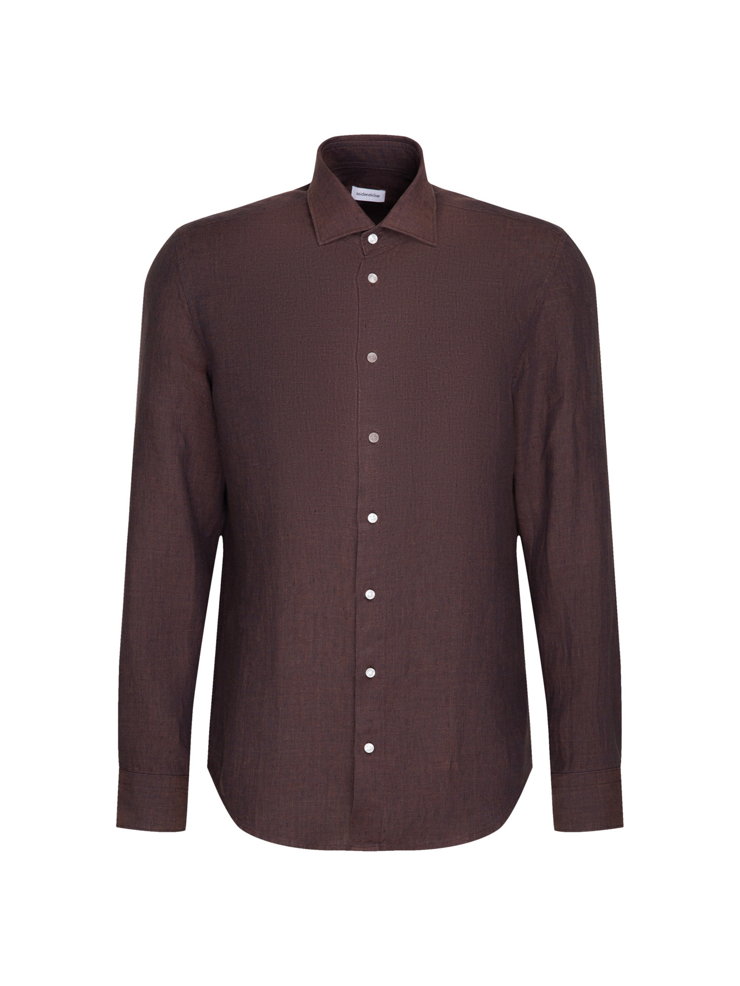SEIDENSTICKER Businesshemd in Braun: Vorderseite