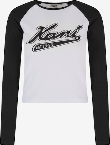 T-shirt Karl Kani en blanc : devant