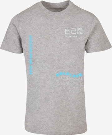 F4NT4STIC Shirt 'Self Love' in Grey: front