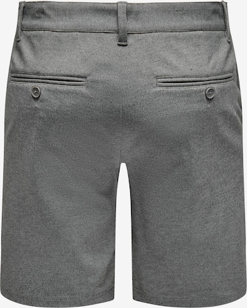 Only & Sons Regular Chino Pants 'Mark' in Grey