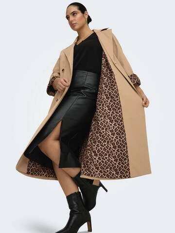 ONLY Carmakoma Mantel 'CARDoriana' in Braun