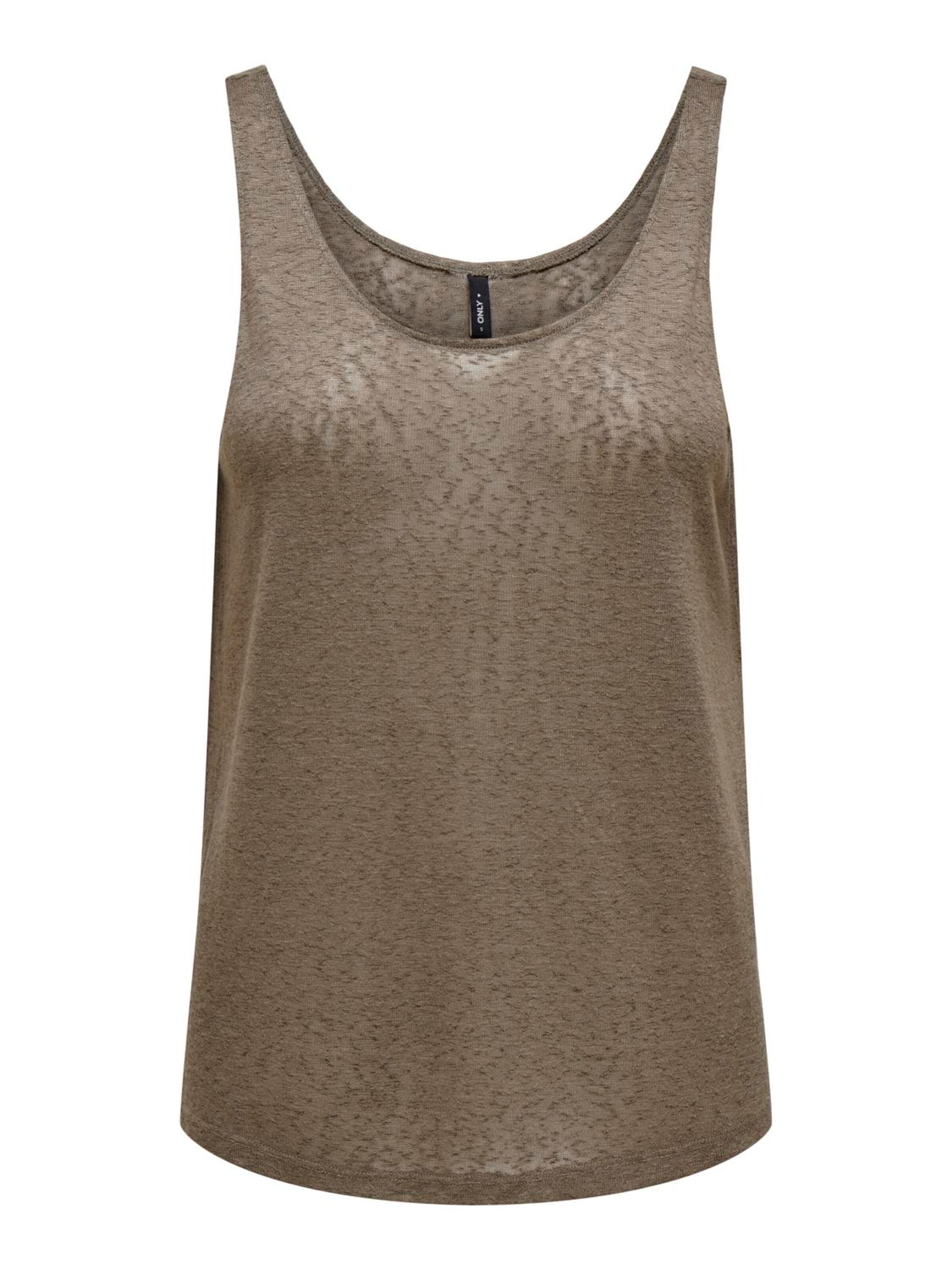 ONLY Topp, värv pruun: eest vaates