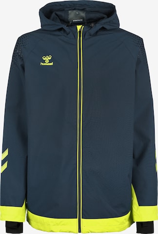 Hummel Trainingsjack in Blauw: voorkant