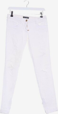 DOLCE & GABBANA Jeans in 24-25 in White: front