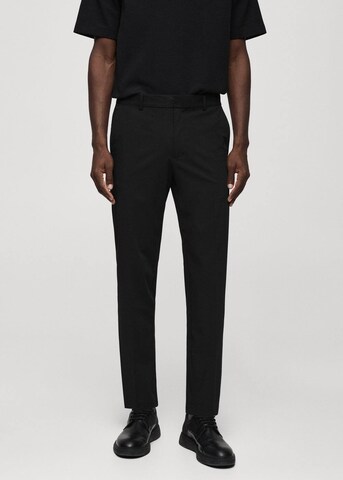 MANGO MAN Slim fit Pants 'Bologna' in Black: front