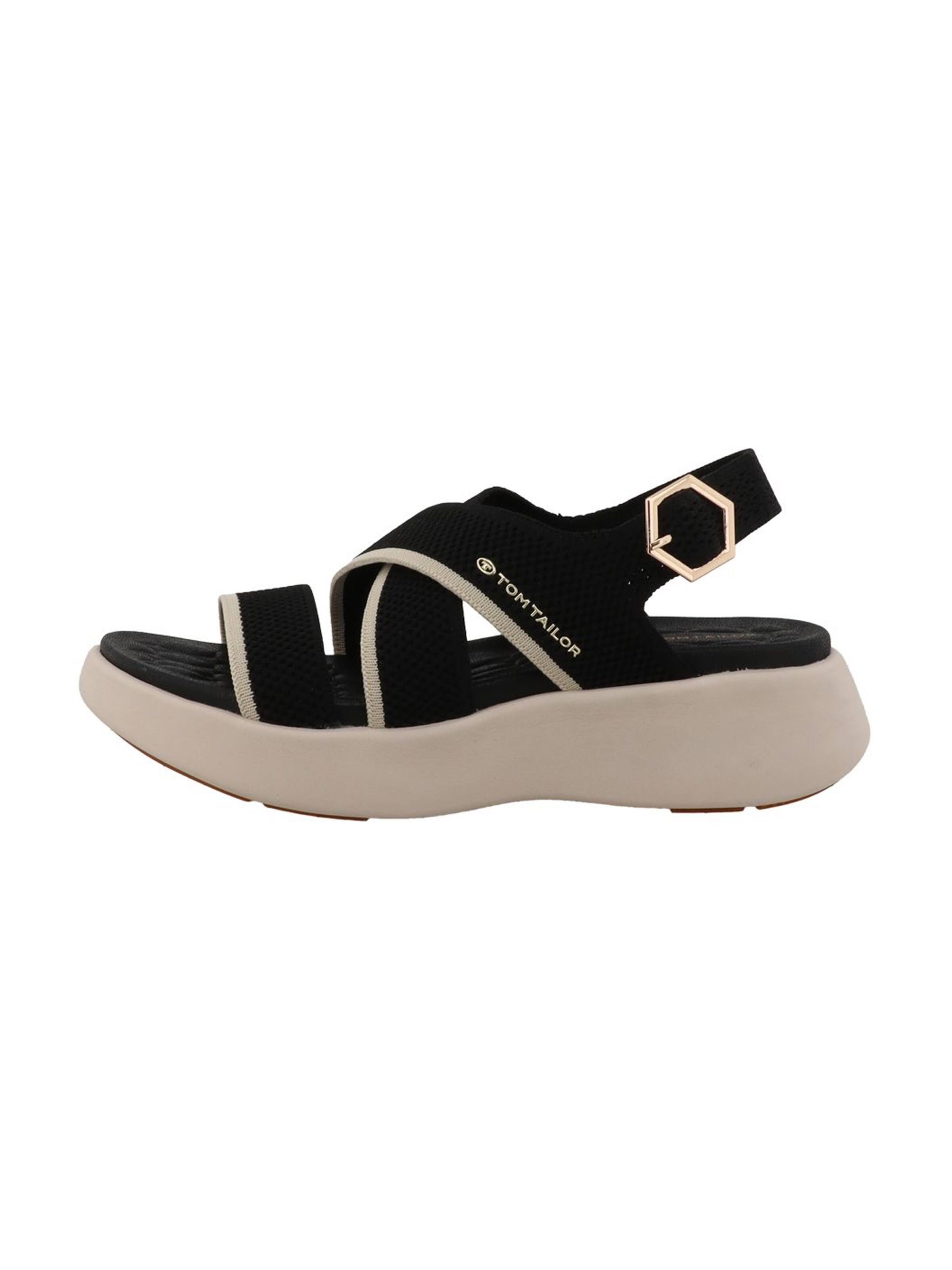 TOM TAILOR - Sandalias en negro