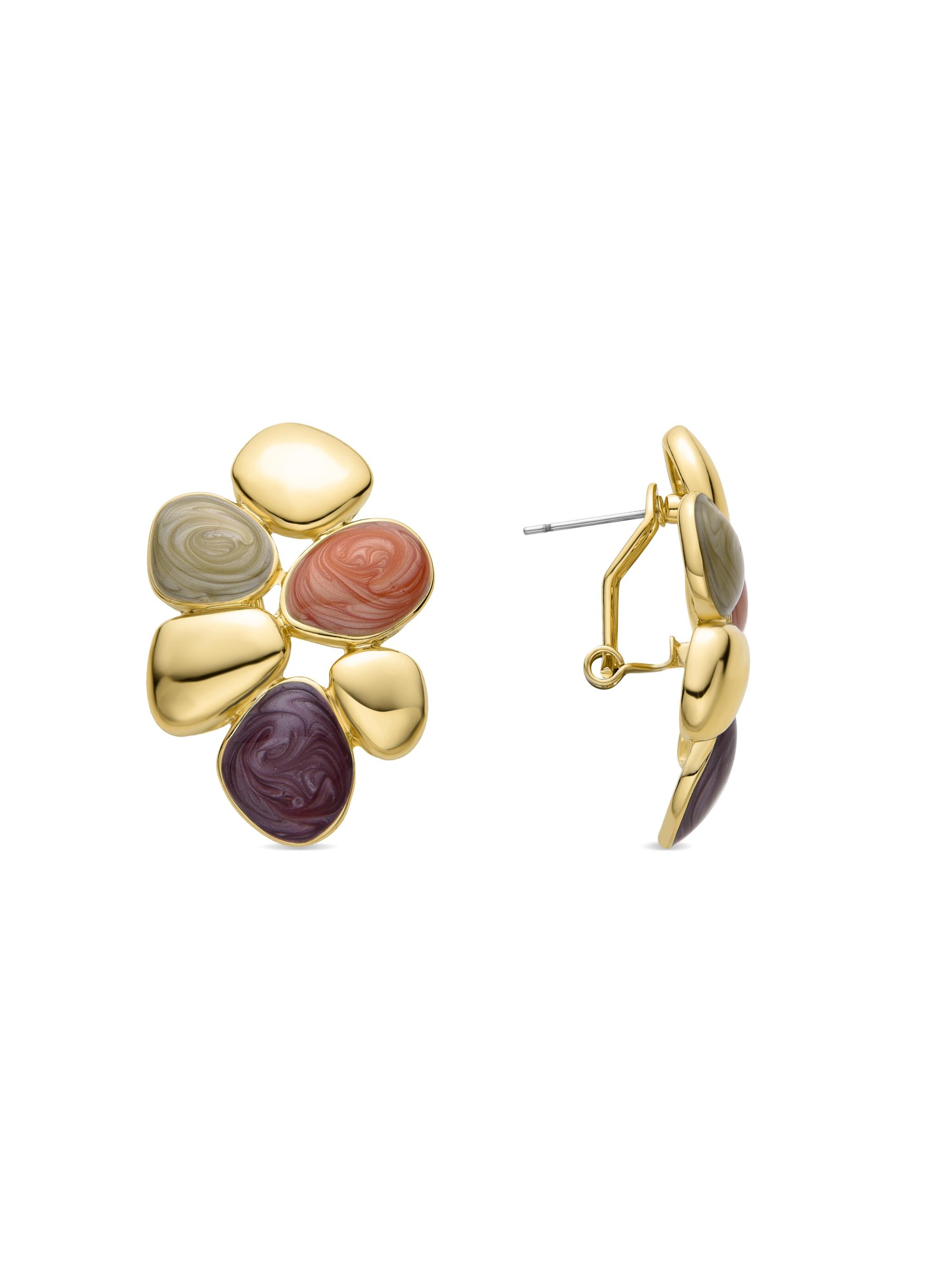 Boucles d'oreilles 'Niro' Luxenter en mélange de couleurs : devant
