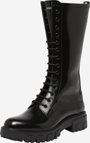 HUGO Lace-Up Boots 'Axel' in Black: front