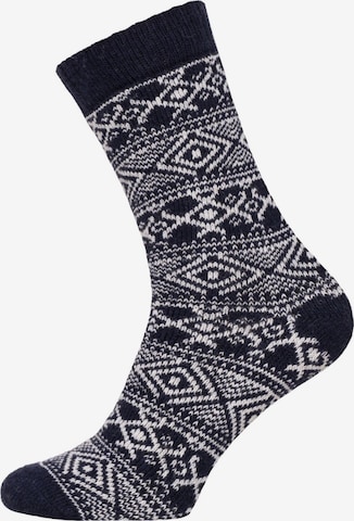 HomeOfSocks Socks 'HOS4510' in Blue: front