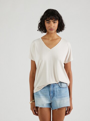 Maglietta 'Fenya' di MSCH COPENHAGEN in beige: frontale