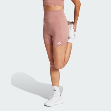 ADIDAS PERFORMANCE Skinny Sportbroek 'Own The Run' in Roze: voorkant