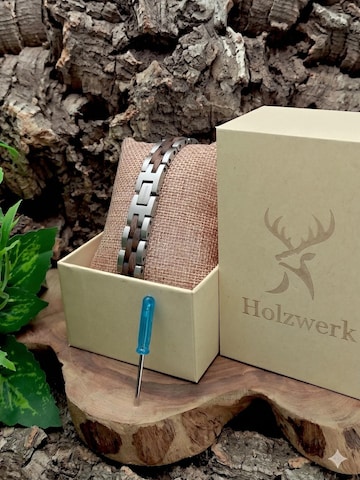 Holzwerk Armband 'MELLENSEE' in Zilver