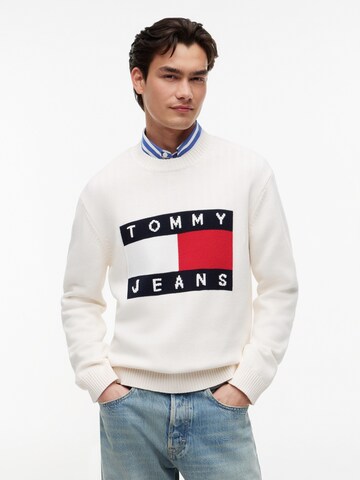 Tommy Jeans Pulóver - fehér: elől