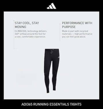 Skinny Pantaloni sportivi 'Adi365 Essentials ' di ADIDAS PERFORMANCE in nero