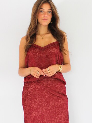 Honnête Atelier Top 'Brooks' in Red: front