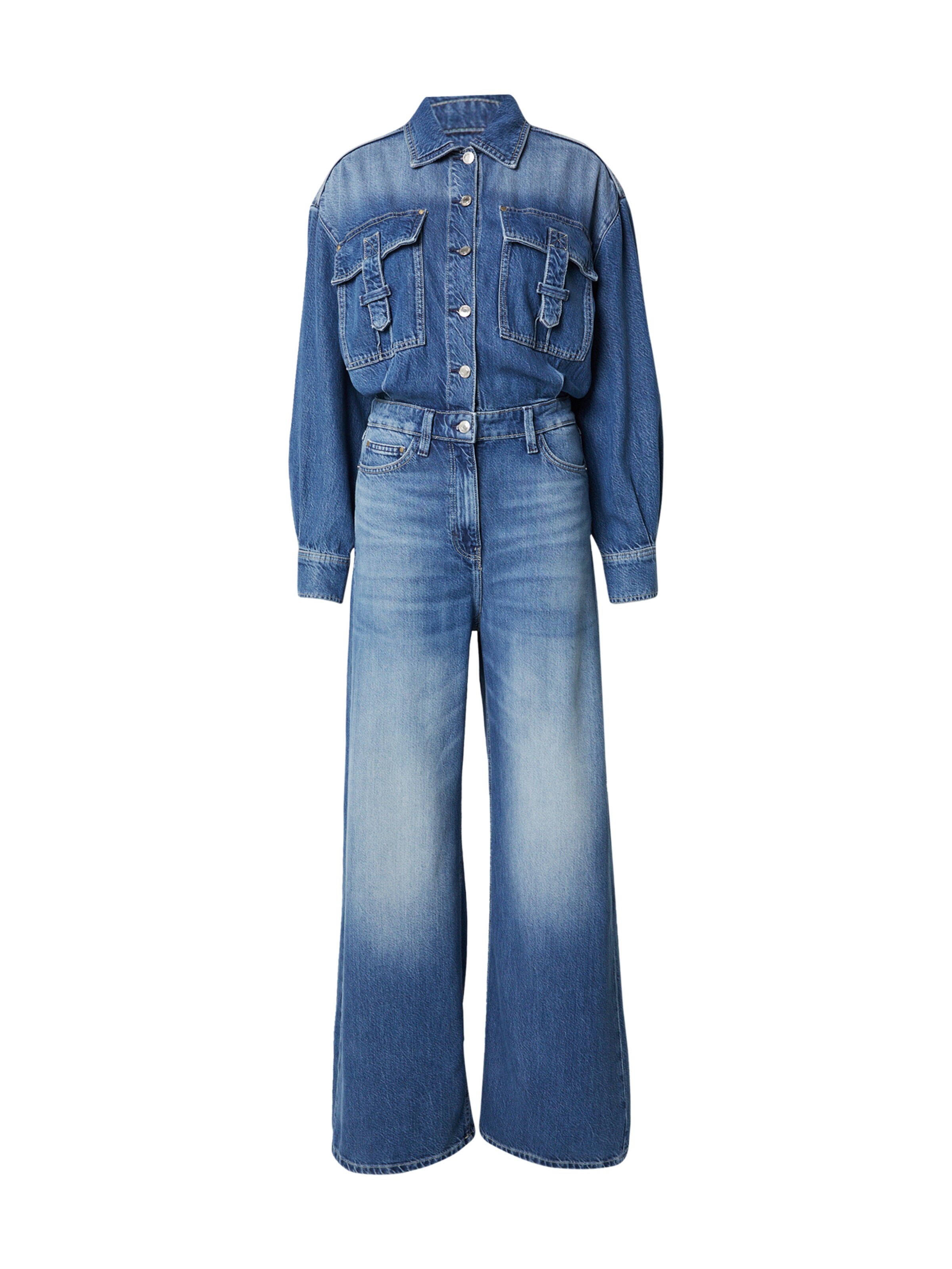 zils GUESS Kombinezons &#x27;KINSLEY&#x27;: no priekšpuses