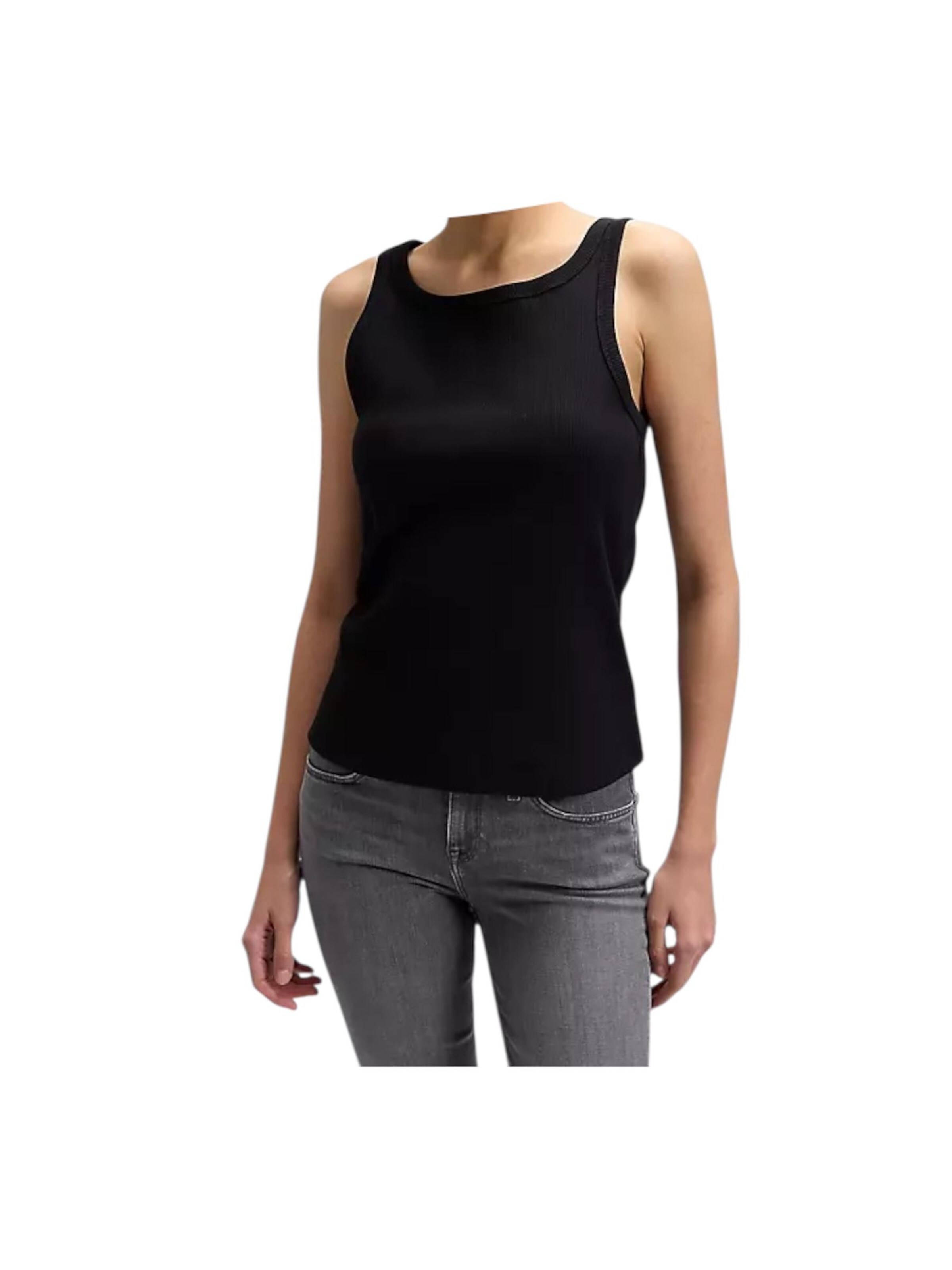 Lee Top‌‌‌‌‌‌‌‌ in Schwarz: Vorderseite